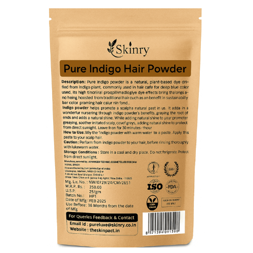 Skinry's Indigo Hair Powder